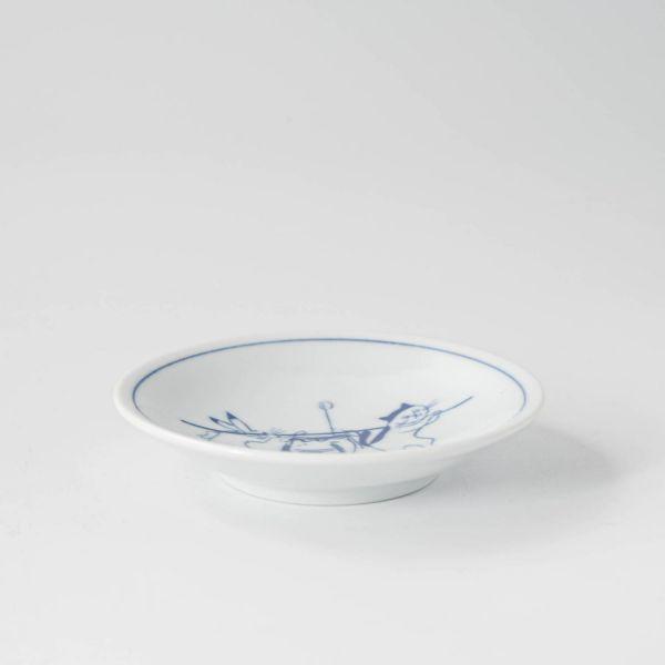 美濃焼 猫 シチタ 鳥獣戯画・猫 10cm小皿 壺　　日本製 |  | 01