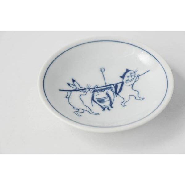 美濃焼 猫 シチタ 鳥獣戯画・猫 10cm小皿 壺　　日本製 |  | 03