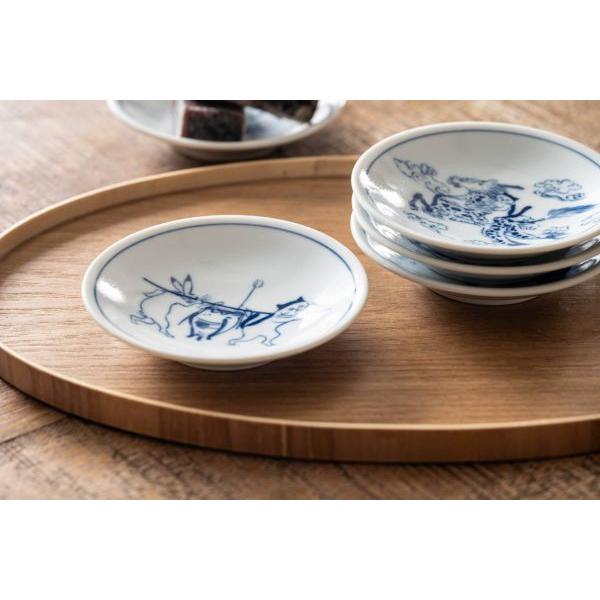 美濃焼 猫 シチタ 鳥獣戯画・猫 10cm小皿 壺　　日本製 |  | 06