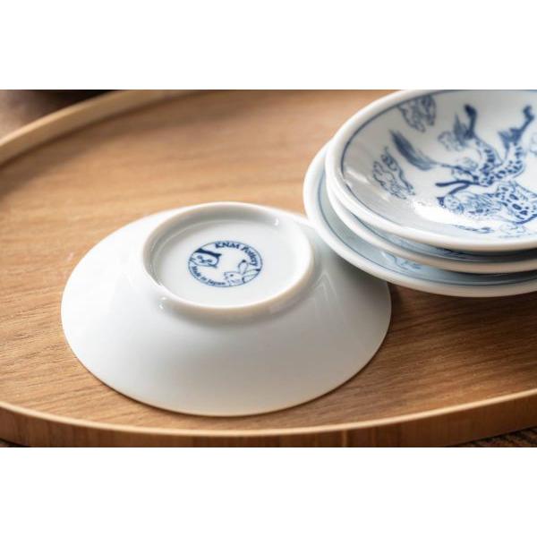 美濃焼 猫 シチタ 鳥獣戯画・猫 10cm小皿 壺　　日本製 |  | 07