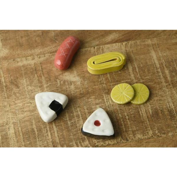 美濃焼 お弁当箸置き 梅おにぎり　　日本製 |  | 04