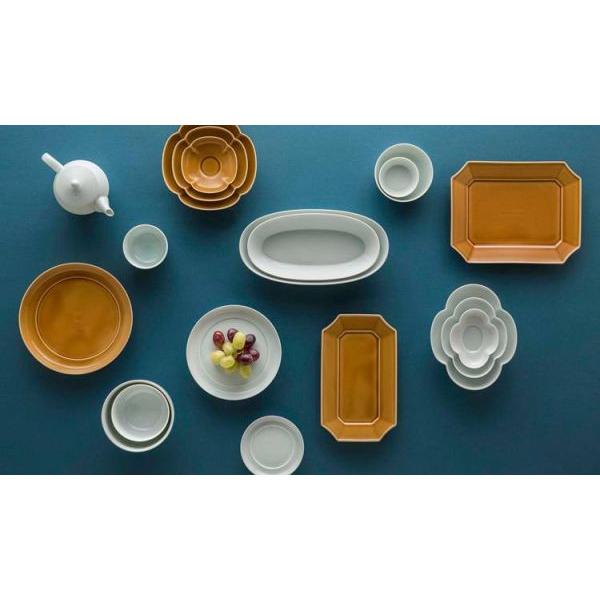 美濃焼 深山(miyama.) 瑞々 8寸すみきり長角皿 うす飴(24.5x19cm)　　日本製 |  | 01