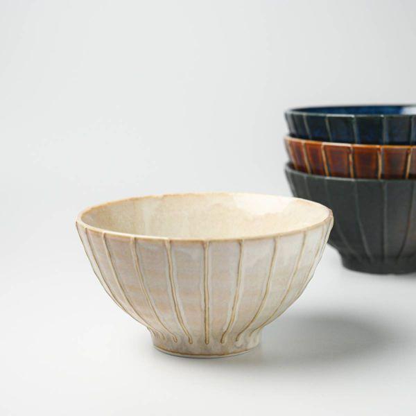 美濃焼 こっくり縞イッチン 16cm丼　　アウトレット訳あり品 日本製 訳あり品 | 