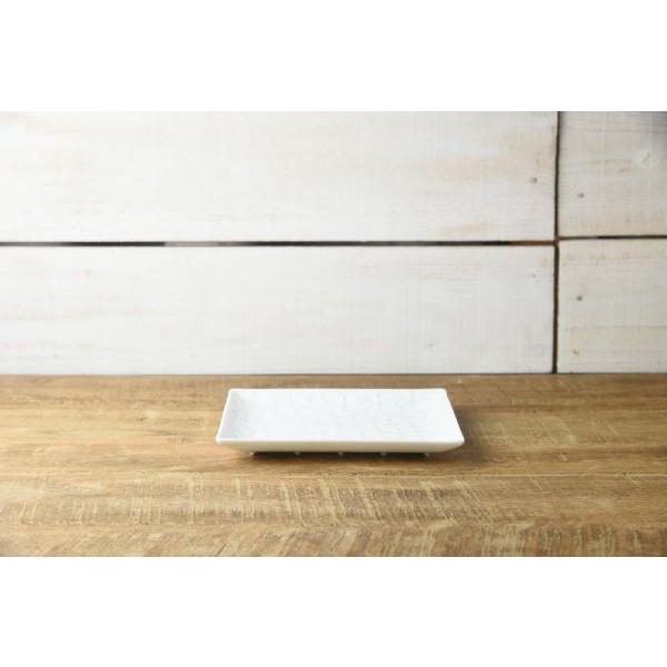 美濃焼 小田陶器 旅籠(Hatago) 網代17cm角皿 白　　H21 日本製 |  | 01