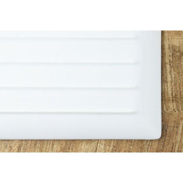 美濃焼 小田陶器 旅籠(Hatago) 網代17cm角皿 白　　H21 日本製 |  | 04