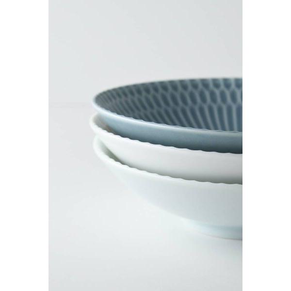 美濃焼 小田陶器 さざなみ 13cm取鉢 青白 日本製 : カフェ食器のプチ