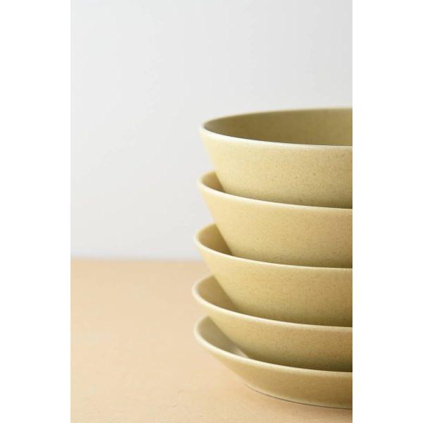 美濃焼 小田陶器 TOH 19壱重 19cm丸皿 コルクベージュ 日本製 : カフェ