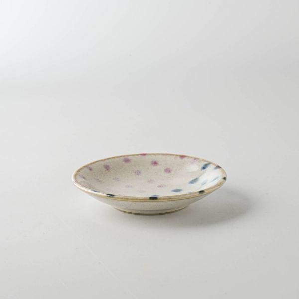 美濃焼 ブラッシュカラー small plate 手ぬぐい豆絞 9 cm　　日本製 |  | 02