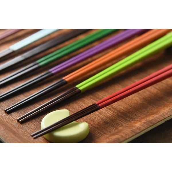 若狭塗り にっぽん伝統色箸 山吹色(やまぶきいろ)　　日本製 |  | 02