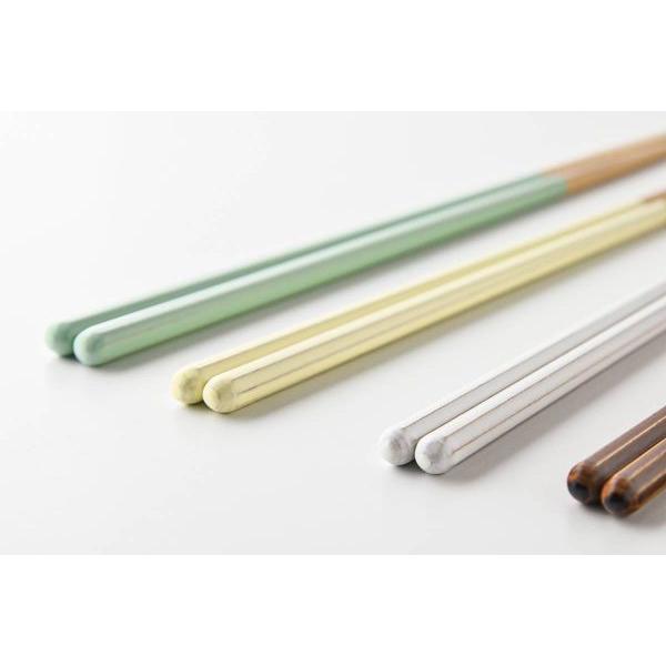 Haze(ヘイズ) 箸 23cm ホワイト 日本製 : カフェ食器のプチ