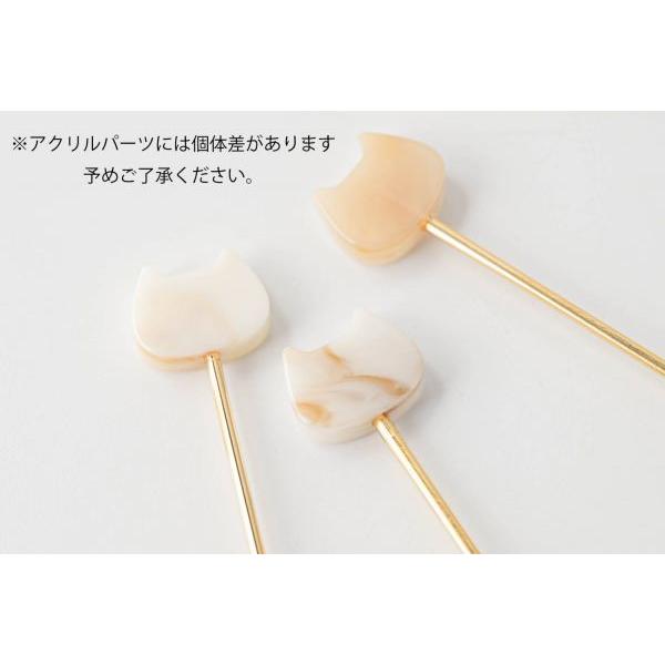 燕三条 ネコ アクリルカトラリー マーブル クロマドラー　　日本製 |  | 09