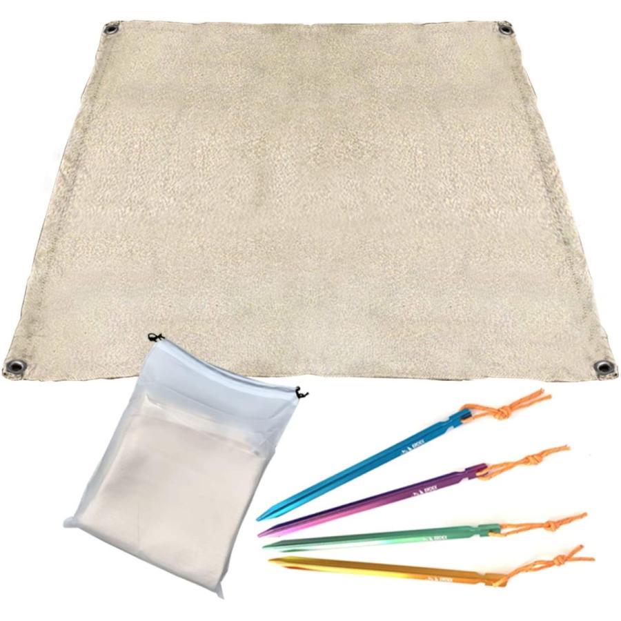 焚き火台シート ペグ4本 収納袋付 約90 90cm 耐火シート 防火シート スパッタシート ハトメ付 ガラス繊維 耐熱 03 Ftee Mjcd ジーズ 通販 Yahoo ショッピング