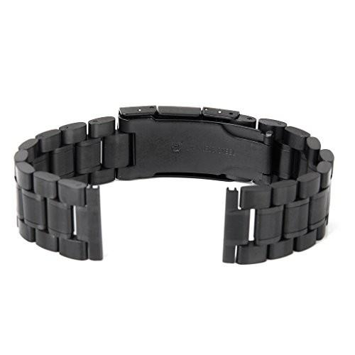 腕時計 ベルト 20mm 直カン式  ブラック ステンレス製 交換ベルト 腕時計ベルト 時計バンド｜putikadenichiba｜06