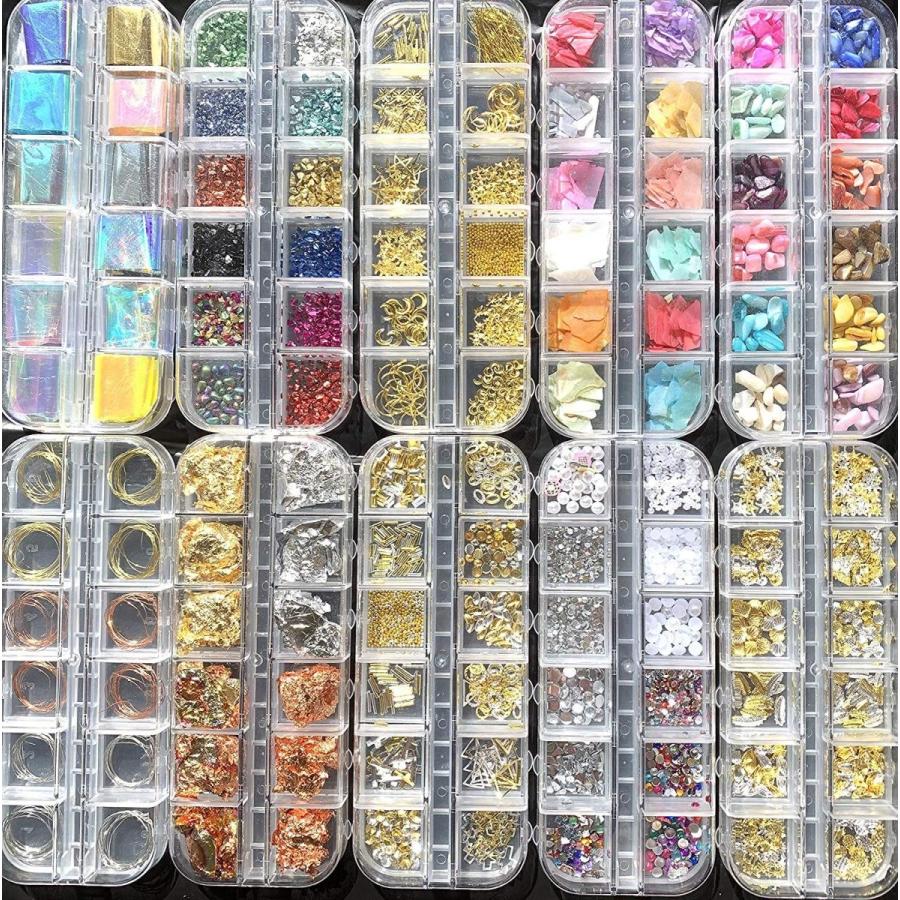 Almmy 6 ネイルパーツ 大容量タイプ ネイルアート シェル 金属パーツ ワイヤー 箔 オーロラフィルム さざれ石 宇宙 夏 Nailparts10set ジーズ 通販 Yahoo ショッピング