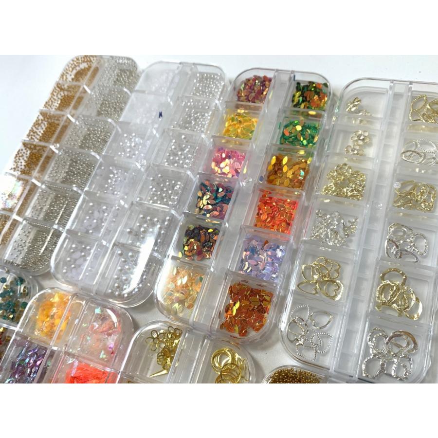 ネイルパーツ 14種類 大容量タイプ ラインストーン ホログラム ブリオン パール 金属パーツ スパンコール チャトン ラメ ネイルアート Qy Wpmt Mhwe ジーズ 通販 Yahoo ショッピング
