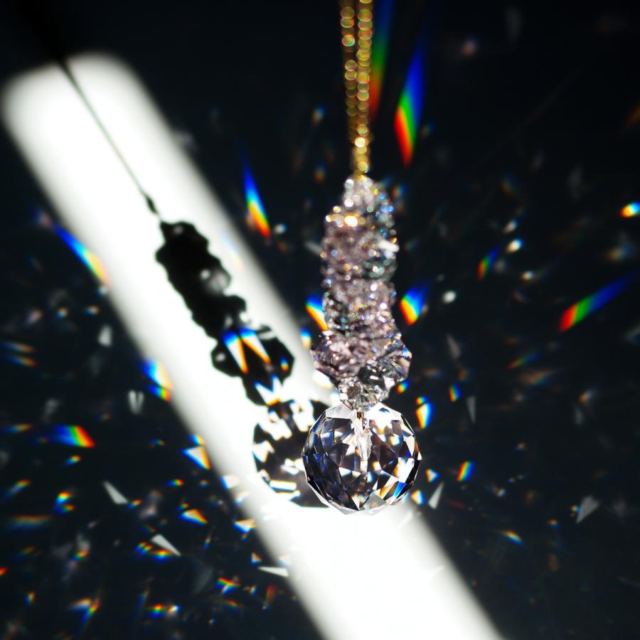 サンキャッチャー　マジックスパイラル マジックスパイラルS クリア 箱根の森美術館 サンキャッチャーの