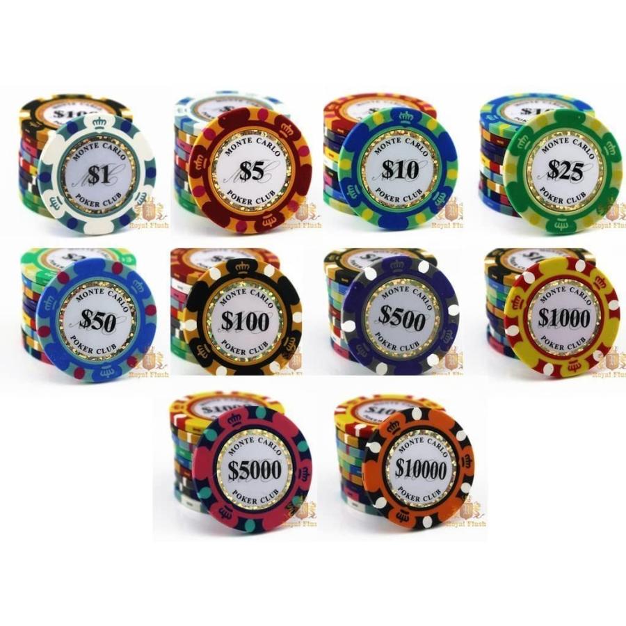 美しい モンテカルロ SALE 98%OFF 13.5g ポーカーチップ 10種類 50枚セット