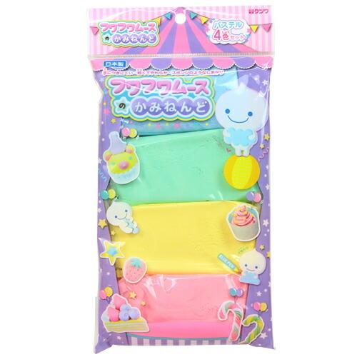 クツワ フワフワムースのかみねんど パステル4色セット pt990 [M便 1/2