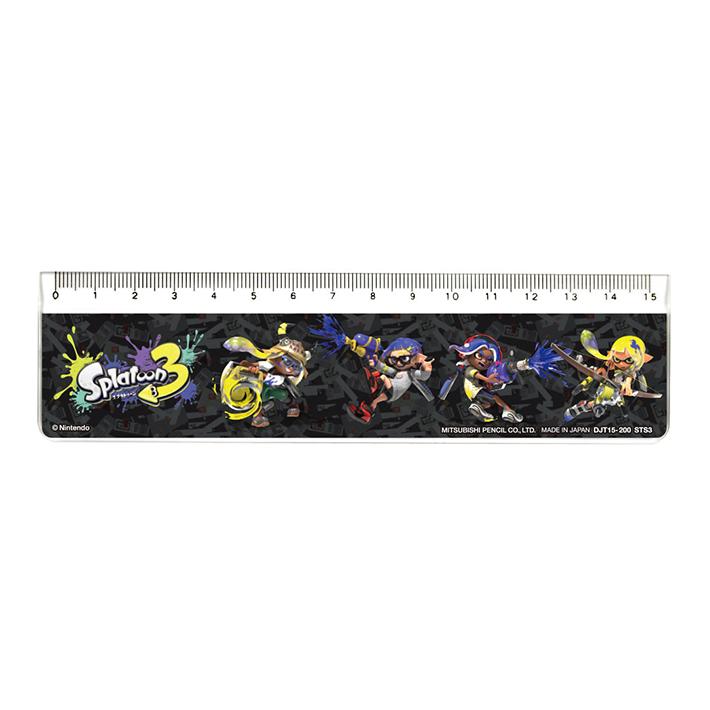 三菱鉛筆 スプラトゥーン3 定規 15cm DJT15200STS3 新入学文具 [M便 1