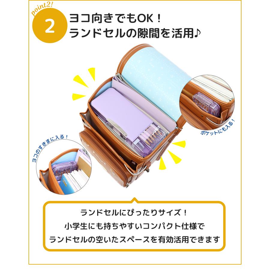 ソニック うかサポ えんぴつチェック両面筆入 筆箱 fd Wシート補強  新入学文具 [M便 1/1] | SONiC | 04