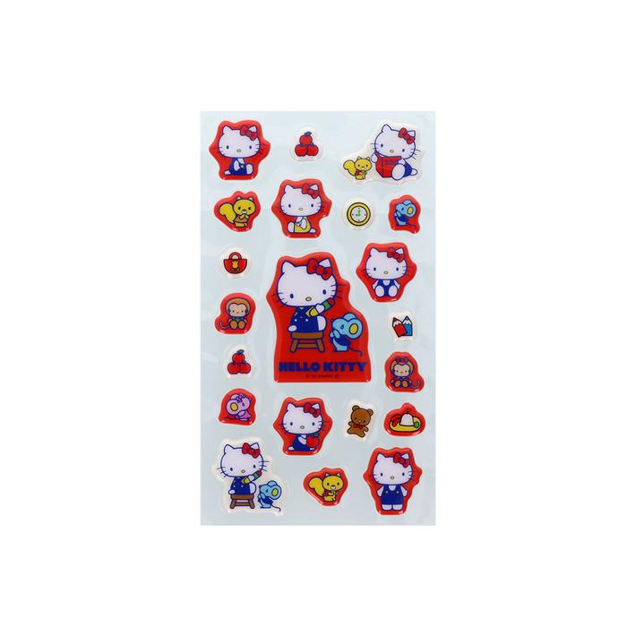 サンスター文具 サンリオキャラクターズ ぷっくりシール レトロ 4柄 [M