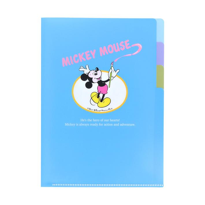 Disney ディズニー ミッキーマウス クリアファイルA5 3P DCレトロ