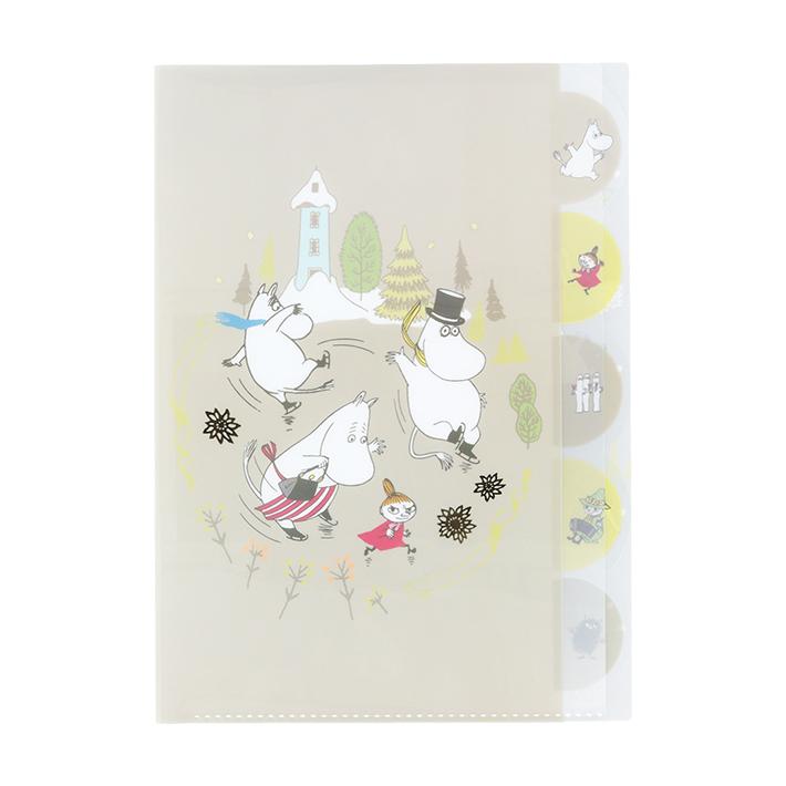 MOOMIN（ムーミン） ダイカットクリアファイル A4 5ポケット なかま柄