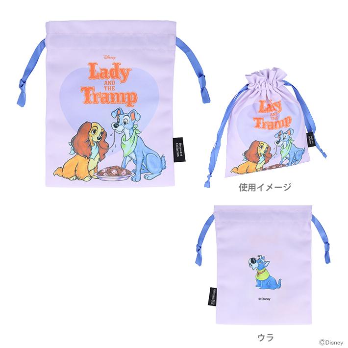 サンスター文具 ディズニー 巾着 水彩 レディ＆トランプ柄
