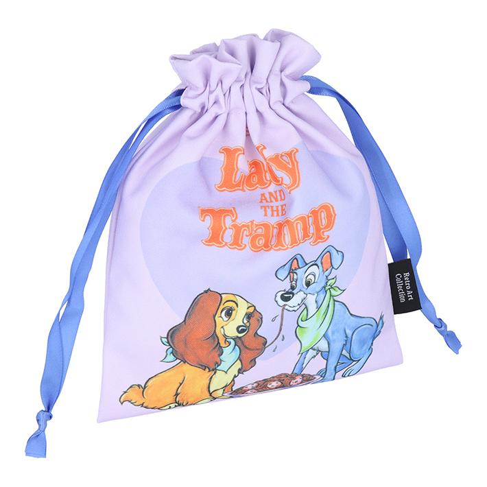 サンスター文具 ディズニー 巾着 水彩 レディ＆トランプ柄