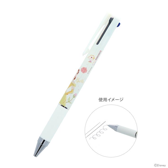 Disney ディズニープリンセス Juice up 3 3色ボールペン 0.4mm ベル柄