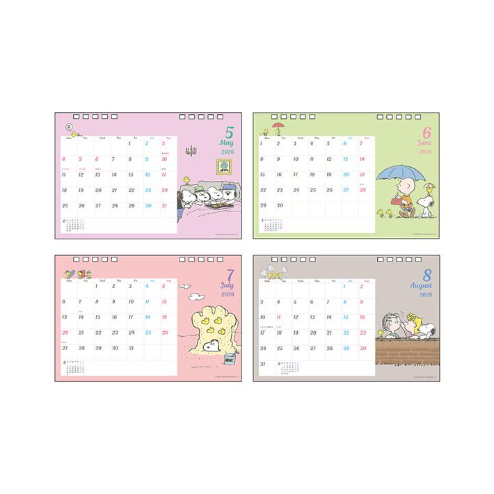 サンスター文具 スヌーピー 2026年 デスクカレンダー 4901770799742 [M