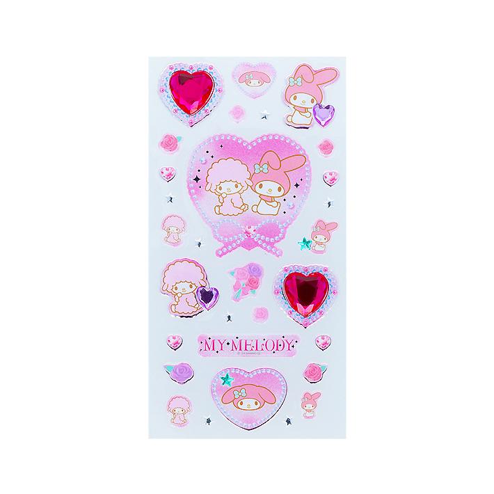 サンスター文具 マイメロディ キラキラジュエルシール バレエコア柄