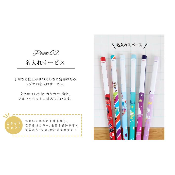 Disney（ディズニー） かきかた鉛筆 ＜B・2B＞ 12本組 六角軸