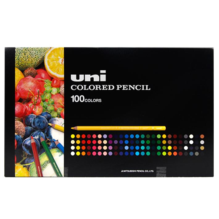 三菱鉛筆 色鉛筆 ユニカラー100色 UC100C 4902778397053 : おなまえ