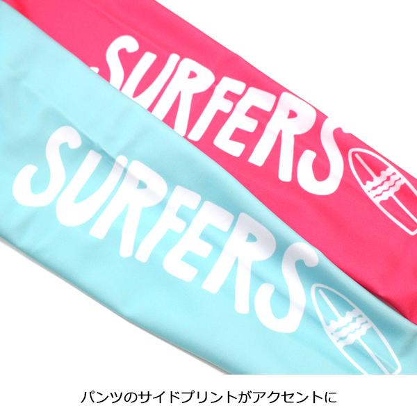 キッズ 水着 SURF 配色切り替え ラッシュガード上下セット ロングパンツ 女の子 長袖 セパレート UVカット 紫外線対策 日焼け止め 速乾 スイムウェア｜putimomo｜10