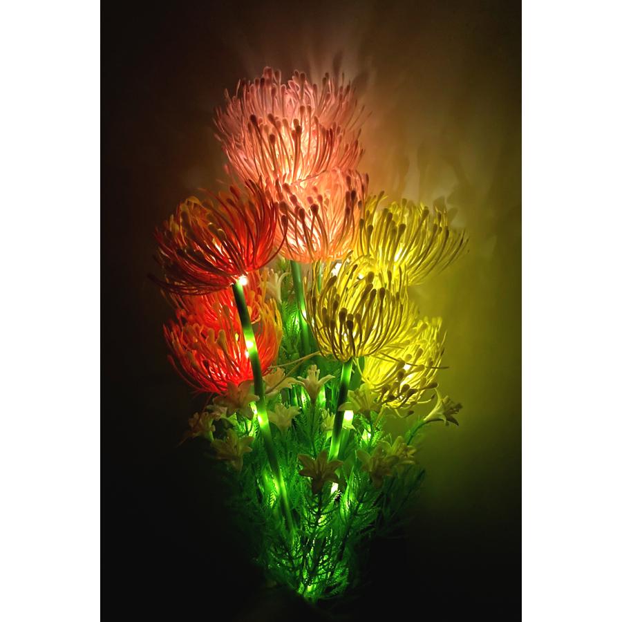 ソーラーライト ガーデンソーラーライト 曼殊沙華 ３本組 電気代0 LEDライト 自動点灯 ヒガンバナ　国内発送 |  | 05