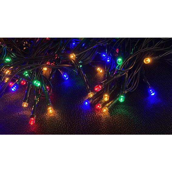 LED ソーラー ライト イルミネーション 500球 4色 8種類点灯パターン