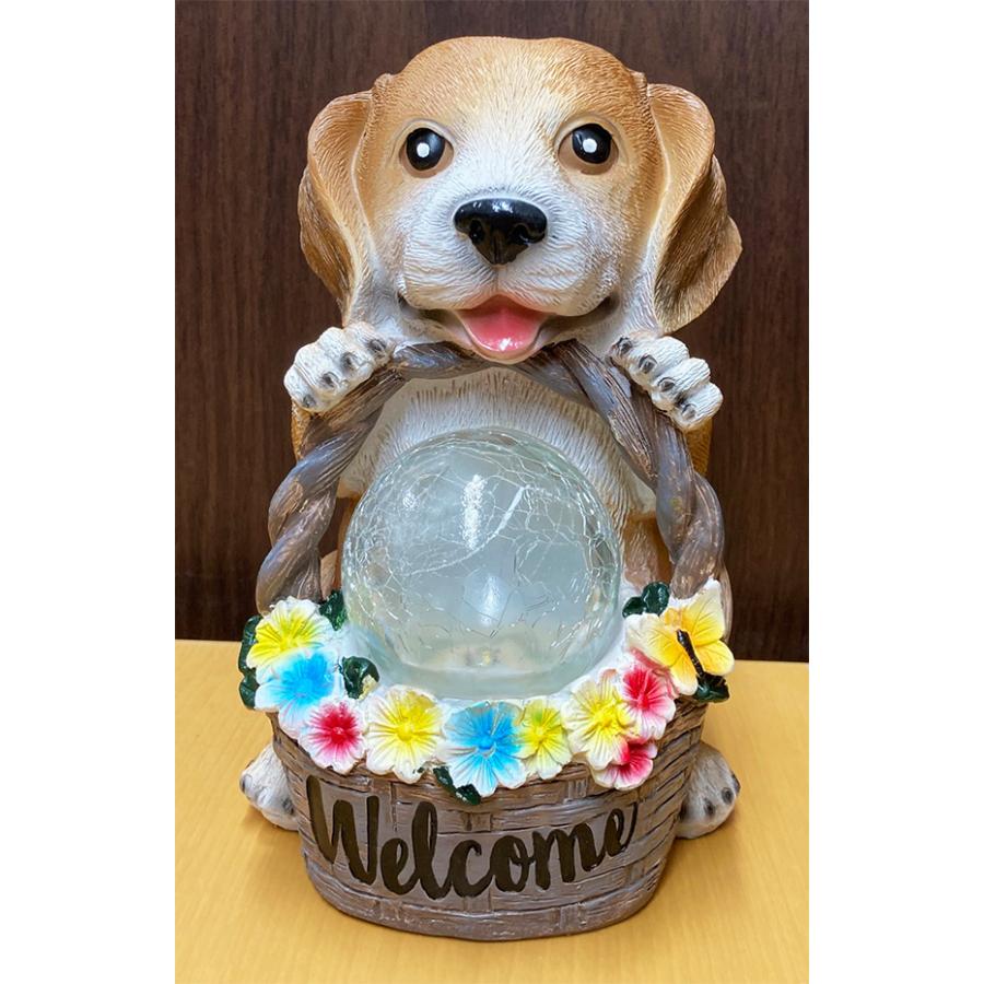 ソーラーライト 2個セット 犬 ドッグ わんちゃん DOG ウェルカム