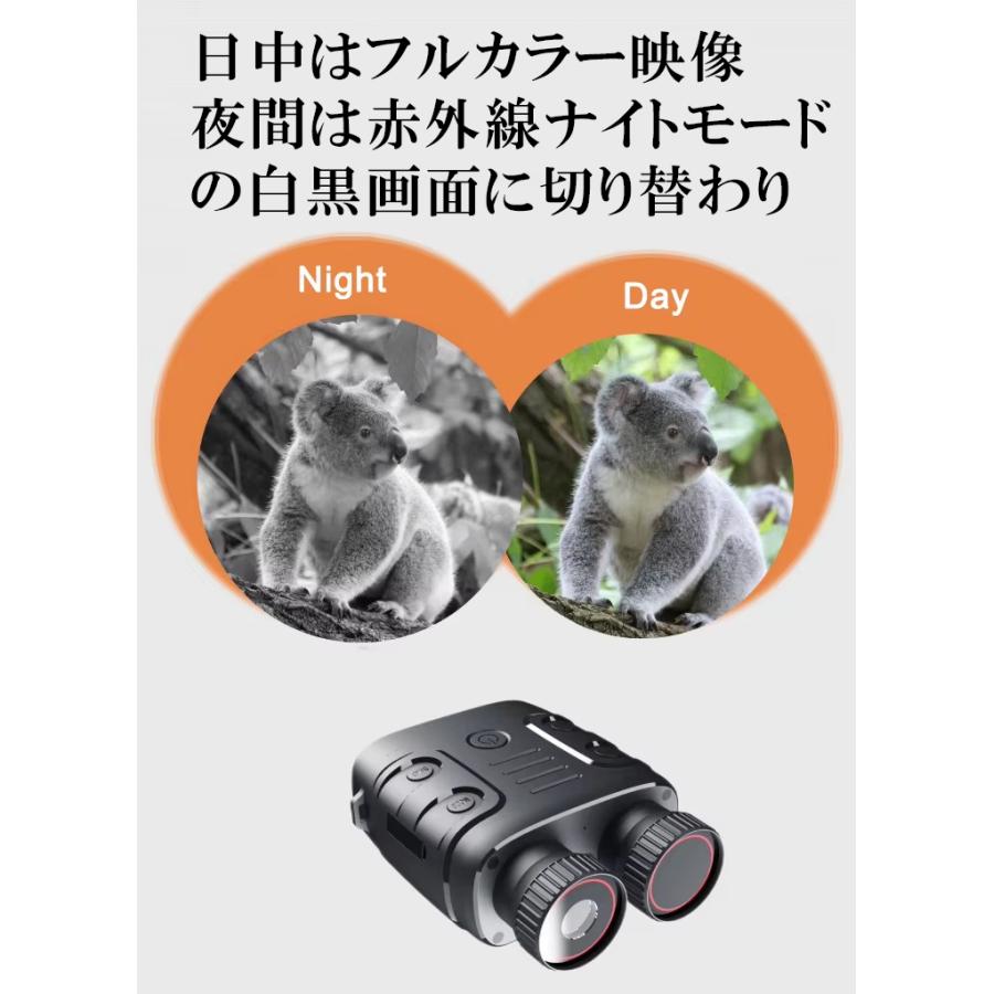 双眼鏡ナイトビジョン 暗視スコープ 録画 昼夜兼用 夜間撮影 撮影機能