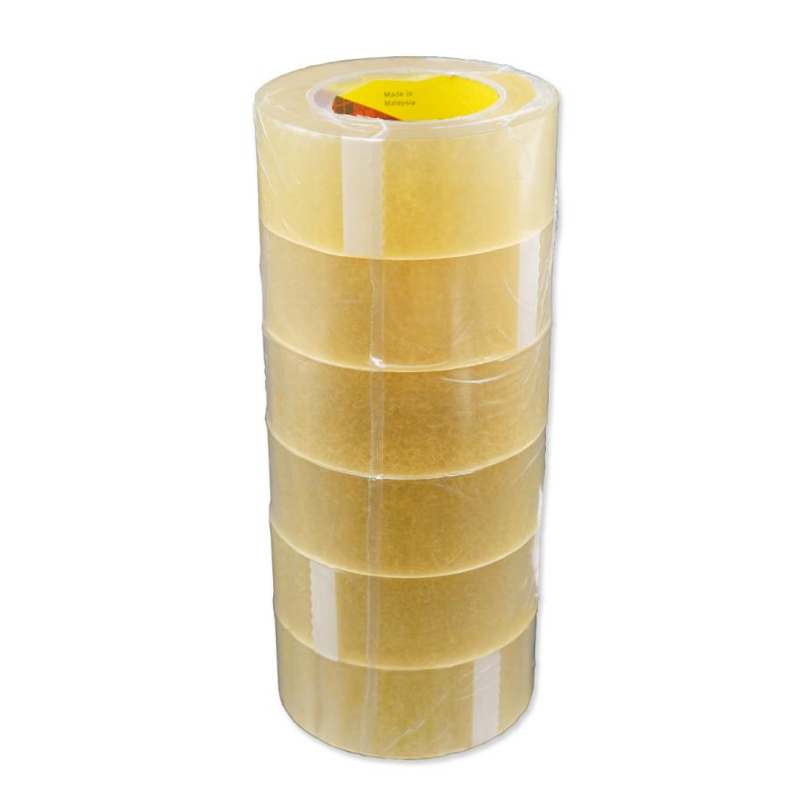 3M 【6巻】3M OPPテープ 透明梱包用テープ 幅48mm×巻100m 3M Scotch