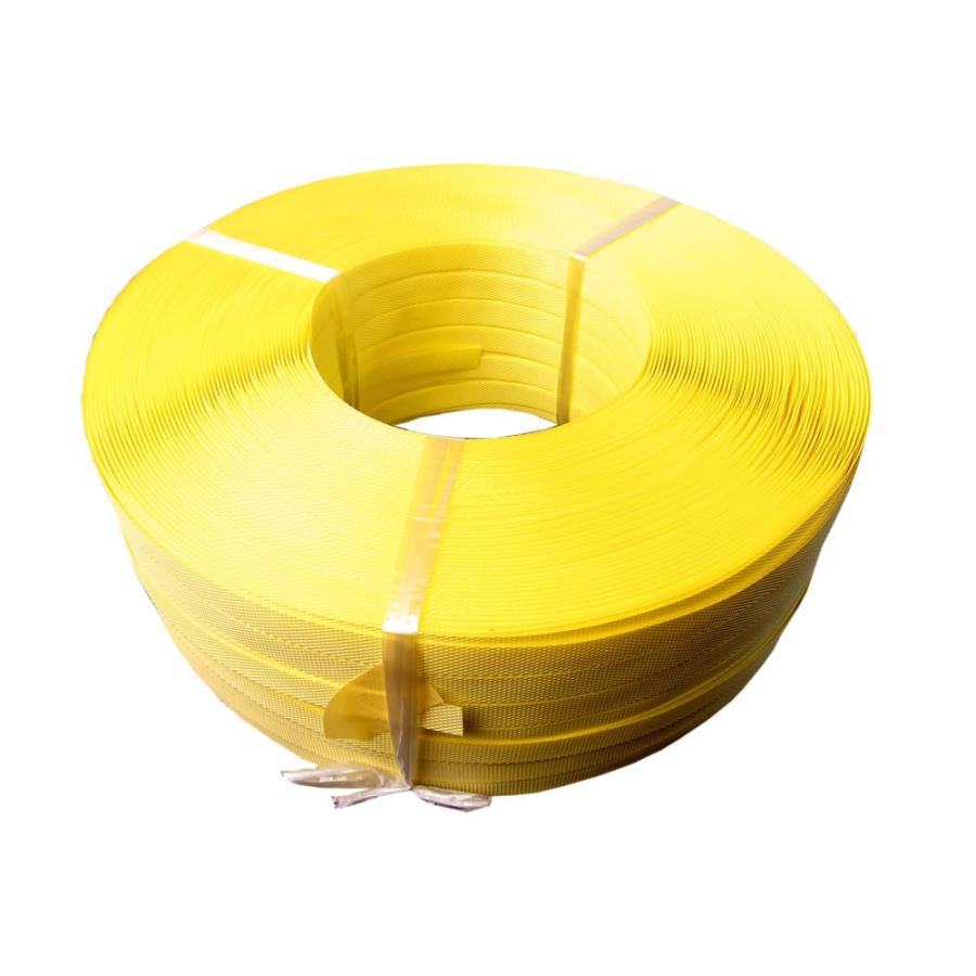 ストッパー用PPバンド 黄色 １５．５ｍｍ×１０００M - 梱包、テープ
