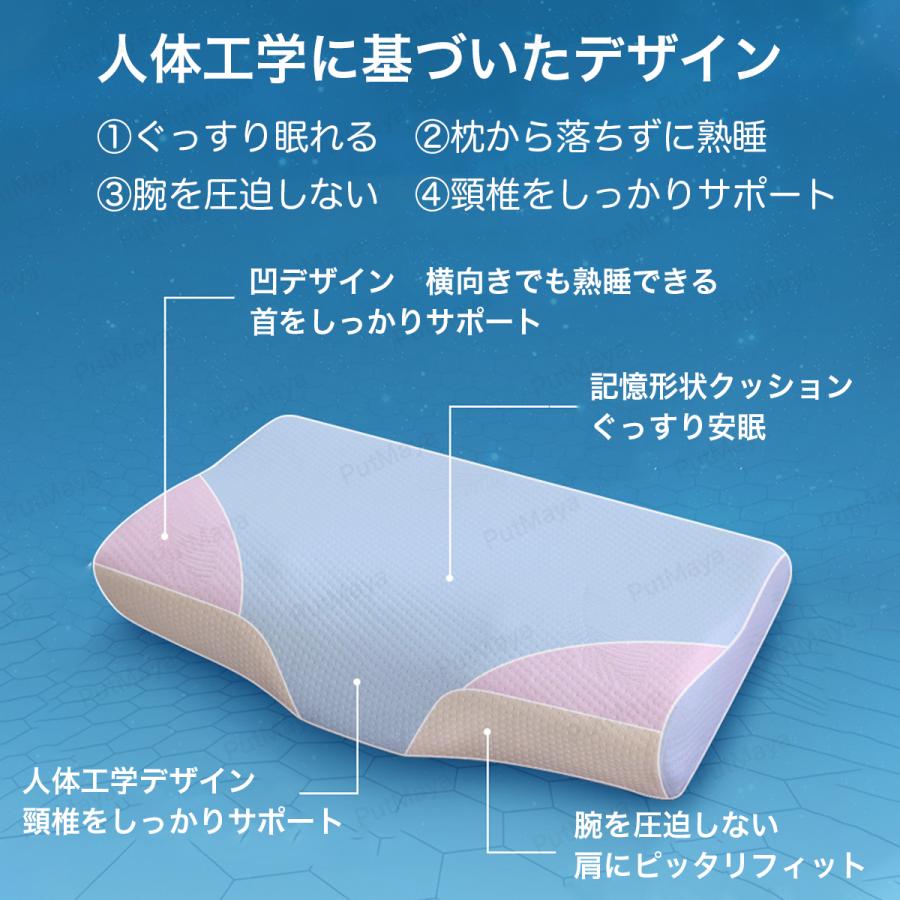 枕 まくら ストレートネック 肩こり 安眠枕 低反発枕 快眠枕 いびき 防止 対策 改善 人間工学 頸椎安定 安眠 低反発 送料無料 |  | 05