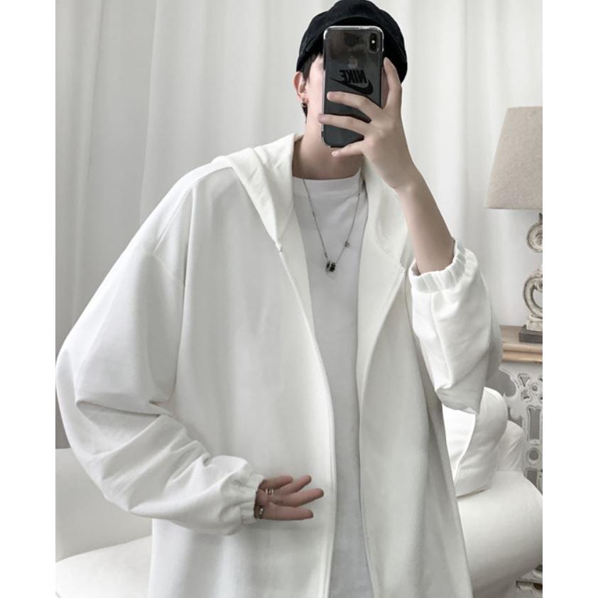 パーカーメンズ ジップ付き 人気のオーバーサイズ ゆるだぼ ビック