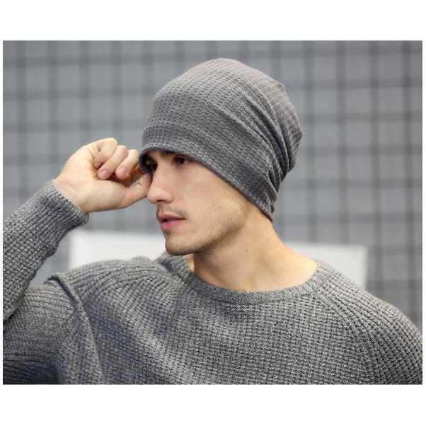 MCM / ニットキャップ/--/ウール/GRY/無地/メンズ ニット帽 メンズ 無地 フリーサイズ ニットキャップ カジュアル