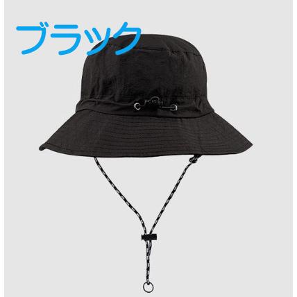 ハット 折りたためる 帽子 レディース アウトドア パッカブル メンズ バケットハット 持ち運び 紫外線 ツバ 紐付き 撥水加工 ブラック シンプル キャンプ 収納 |  | 12