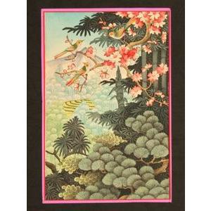 バリ・アート（風景、鳥）青空 Ubud Style 絵画【バリ島のモダン