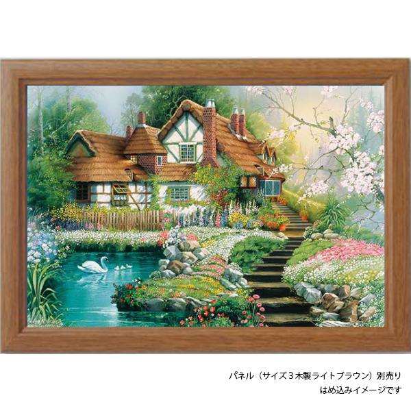 ジグソーパズル 300ピース フラワーヴィレッジへようこそ 風景画 アップルワン 300-328｜puzzle-seikatsu｜02