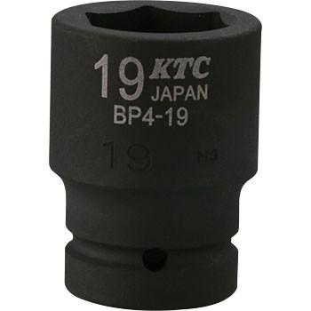 KTC工具 12" 12.7sq ６角 インパクトレンチ用ソケット 標準 ピンリング無し  BP4-19｜pvd1