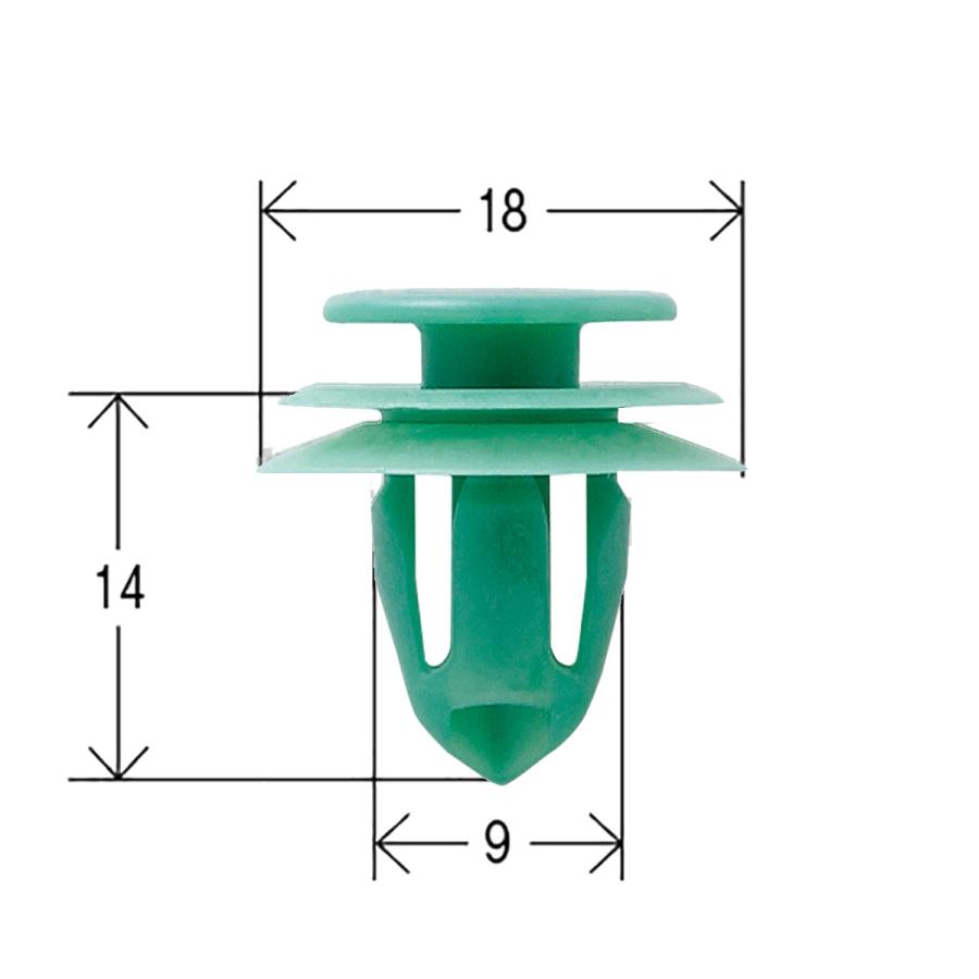 内張りクリップ トランクルームトリム プッシュッリベット 10個入