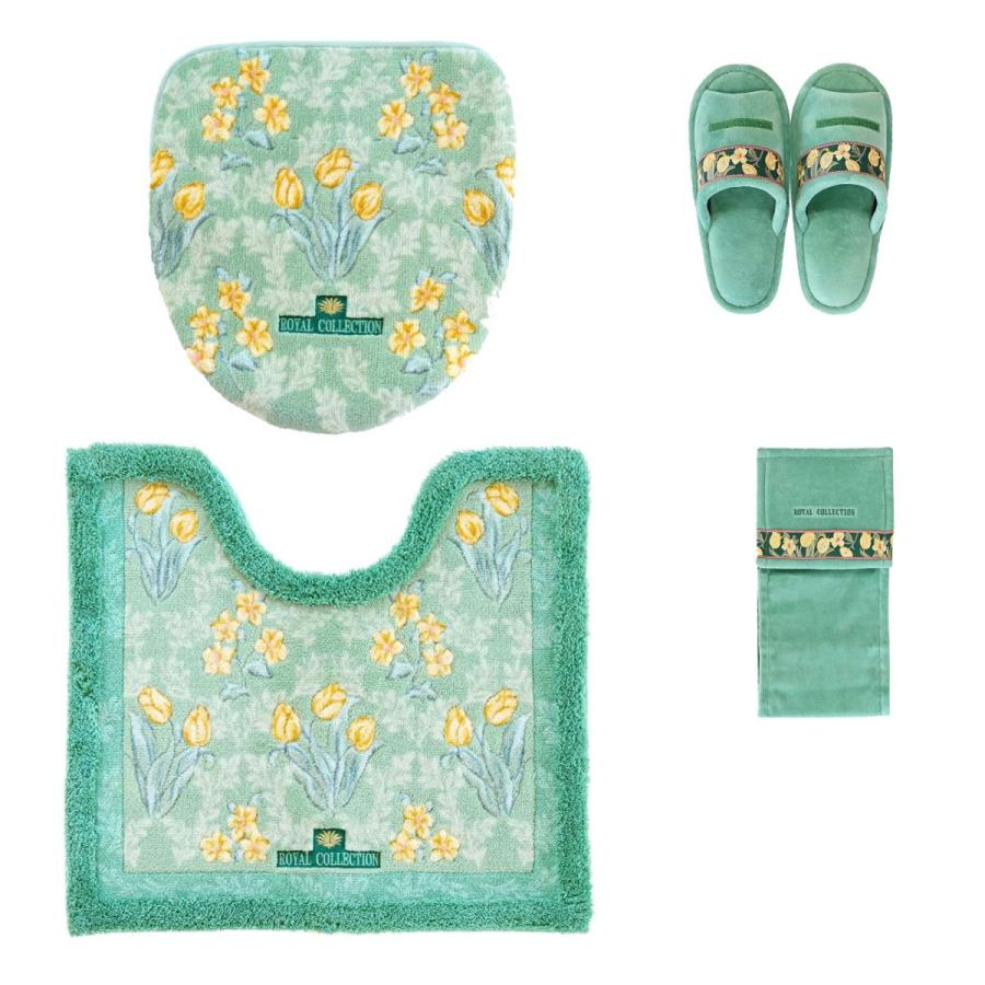 トイレマット 4点セット 日本製 オカ ロイヤルコレクション アーツ ピンク ROYAL COLLECTION（オカ） トイレマット 4点 セット 日本製